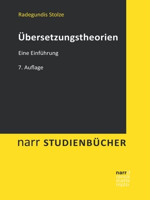 cover image of Übersetzungstheorien